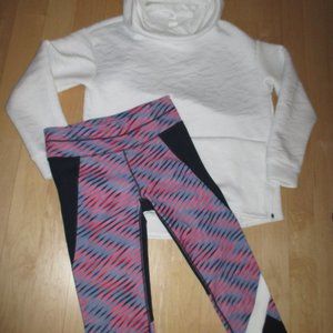 Athleta Electra Leggings & Fabletics Hoodie Womens Medium